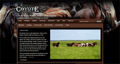 Desktop Screenshot of coyoteridgeranch.ca